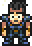 Character sprite in action.