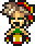 Character sprite in action.