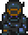 Character sprite in action.